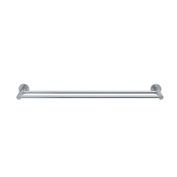 Meir Round Double Towel Rail 600mm - Chrome