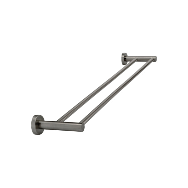 Meir Round Double Towel Rail 600mm Shadow - The Blue Space