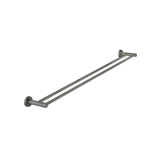 Meir Round Double Towel Rail 900mm Shadow - The Blue Space
