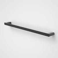 Caroma Luna Single Towel Rail Satin Black 630mm - The Blue Space
